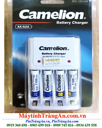 Camelion BC-1010B _Bộ sạc pin BC-1010B kèm 4 pin sạc Camelion NH-AAA1100LBP2 (AAA1100mAh 1.2v)